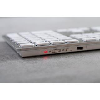 Cherry  KW 9100 SLIM FOR MAC tastiera USB + Bluetooth QWERTZ Tedesco Argento 