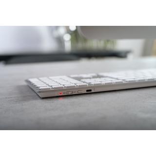 Cherry  KW 9100 SLIM FOR MAC tastiera USB + Bluetooth QWERTZ Tedesco Argento 