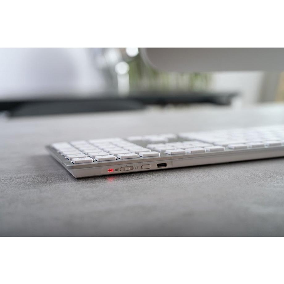 Cherry  KW 9100 SLIM FOR MAC Tastatur USB + Bluetooth QWERTZ Deutsch Silber 