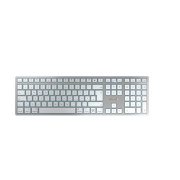 KW 9100 SLIM FOR MAC Tastatur USB + Bluetooth QWERTZ Deutsch Silber