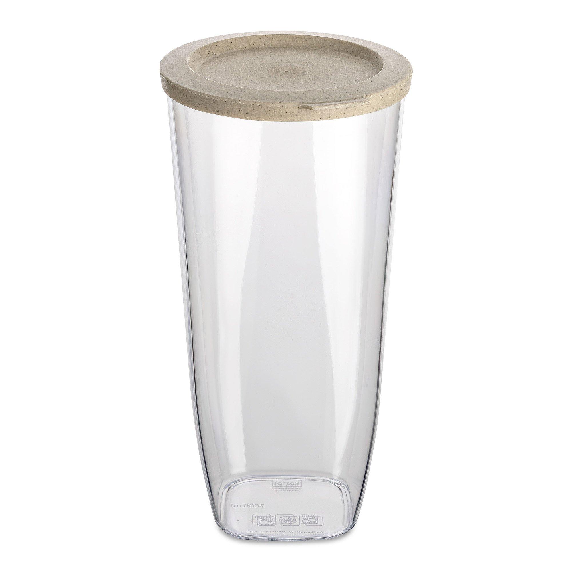 koziol  koziol Connect Dry L Rond Vase 2 L Gris, Transparent 1 pièce(s) 