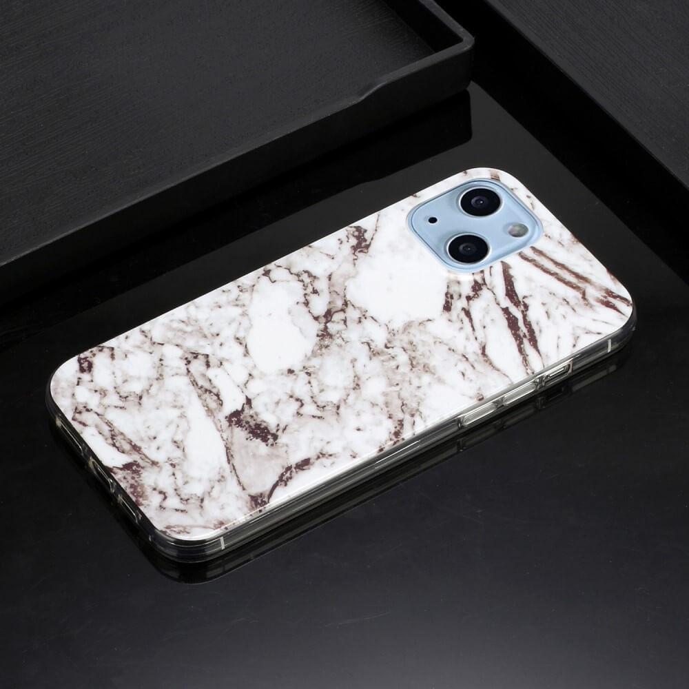 Cover-Discount  iPhone 14 Plus - Coque en silicone Cyan Marble 