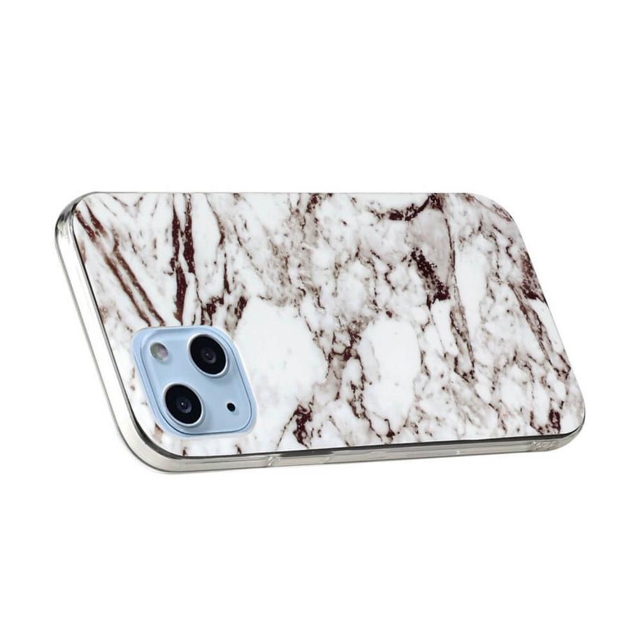 Cover-Discount  iPhone 14 Plus - Coque en silicone Cyan Marble 