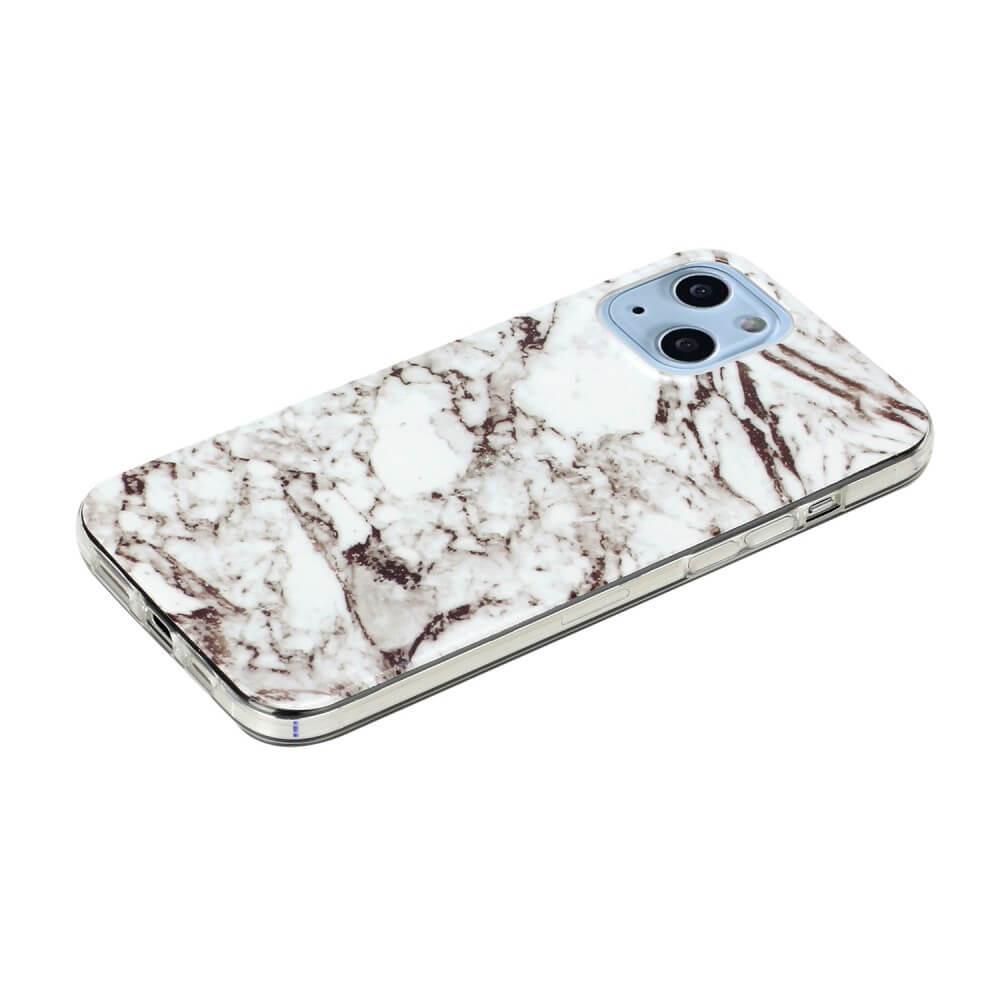 Cover-Discount  iPhone 14 Plus - Coque en silicone Cyan Marble 