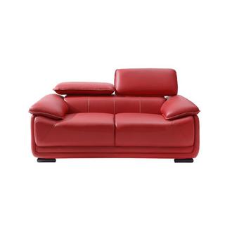 Vente-unique Ledersofa 2Sitzer MACELO  