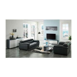 Vente-unique Ledersofa 2Sitzer MACELO  