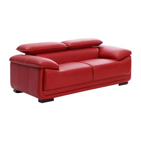 Vente-unique Ledersofa 2Sitzer MACELO  