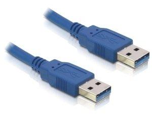 DeLock  USB 3.0-A male/male - 2m cavo USB USB A Blu 