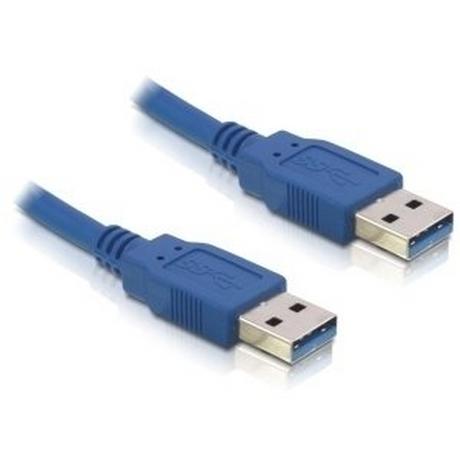 DeLock  USB 3.0-A male/male - 2m cavo USB USB A Blu 