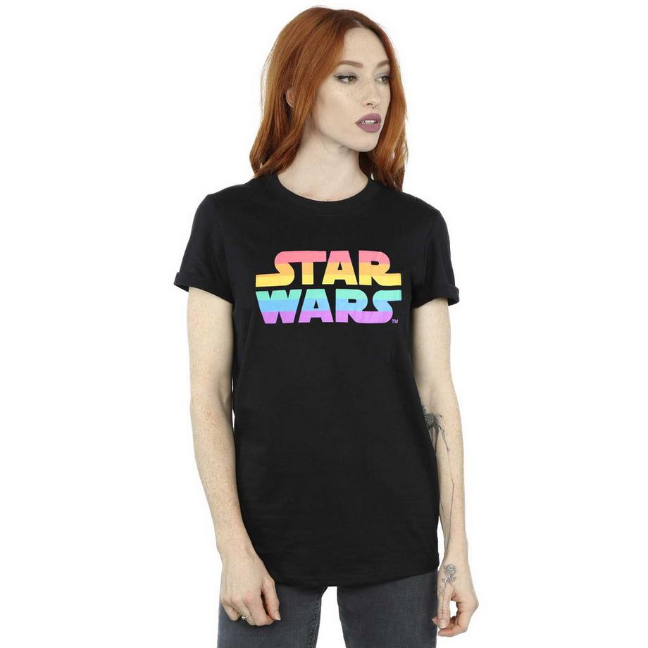 STAR WARS Star Wars Regenbogen Logo T-Shirt  