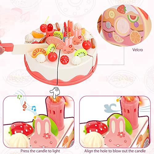 Activity-board  Geburtstagstorte für Spielküche und Kaufmannsladen, Schneide Spielzeug für Kinder 