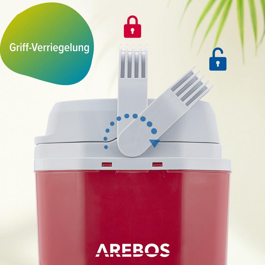 Arebos  Kühlbox 20L Auto Thermoelektrische Warmhaltebox 12V 230V Kühlschrank 