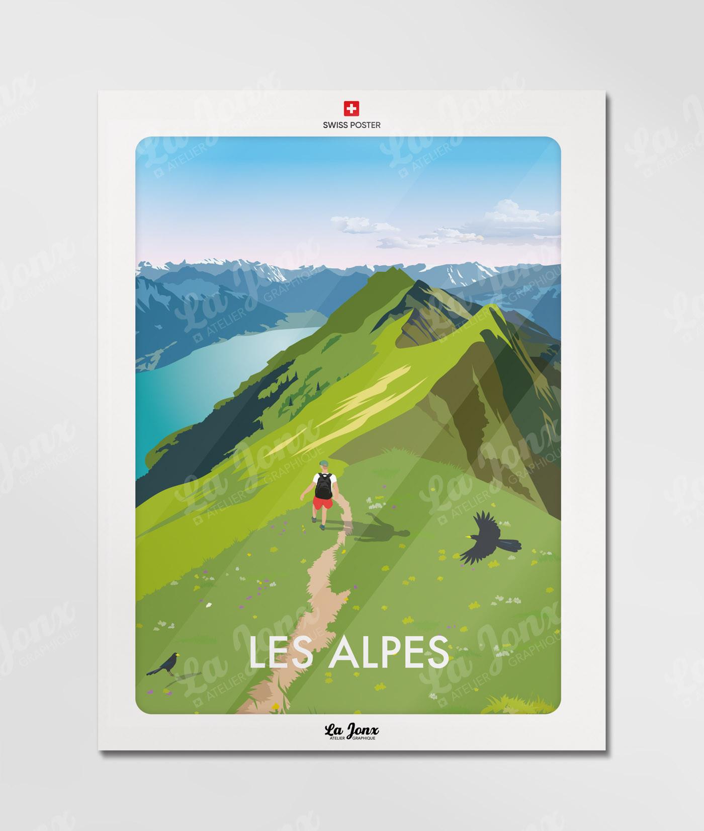 La-Jonx Affiche de Les Alpes  