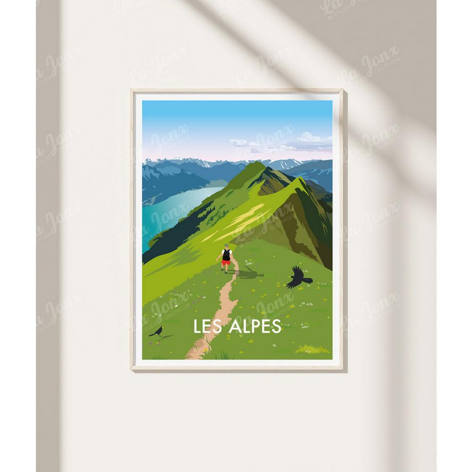 La-Jonx Poster Les Alpes  