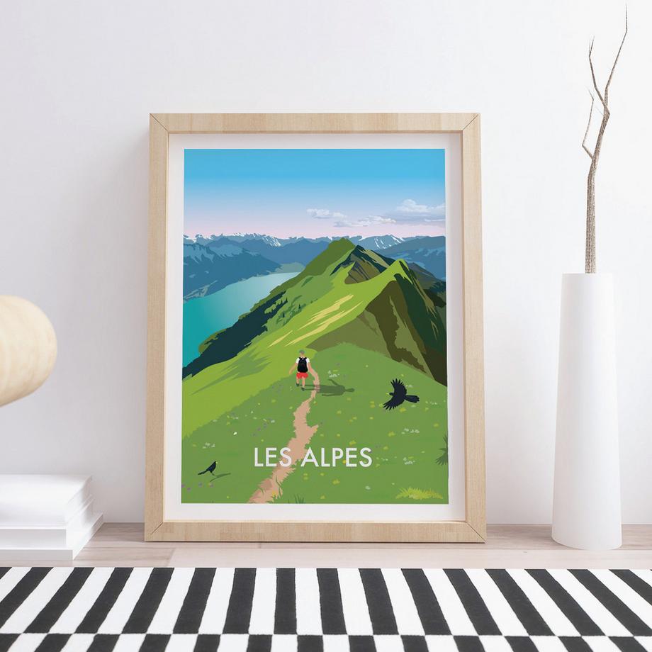 La-Jonx Poster Les Alpes  