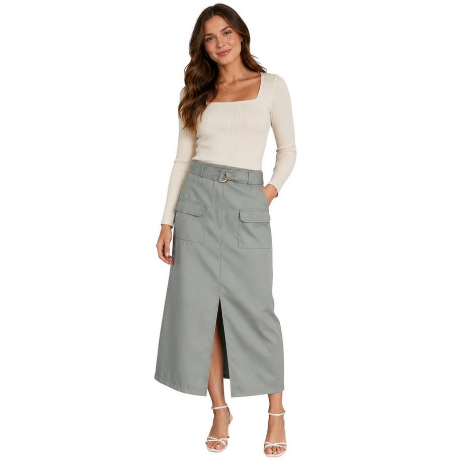 VERO MODA Jupe Droite Tanne  