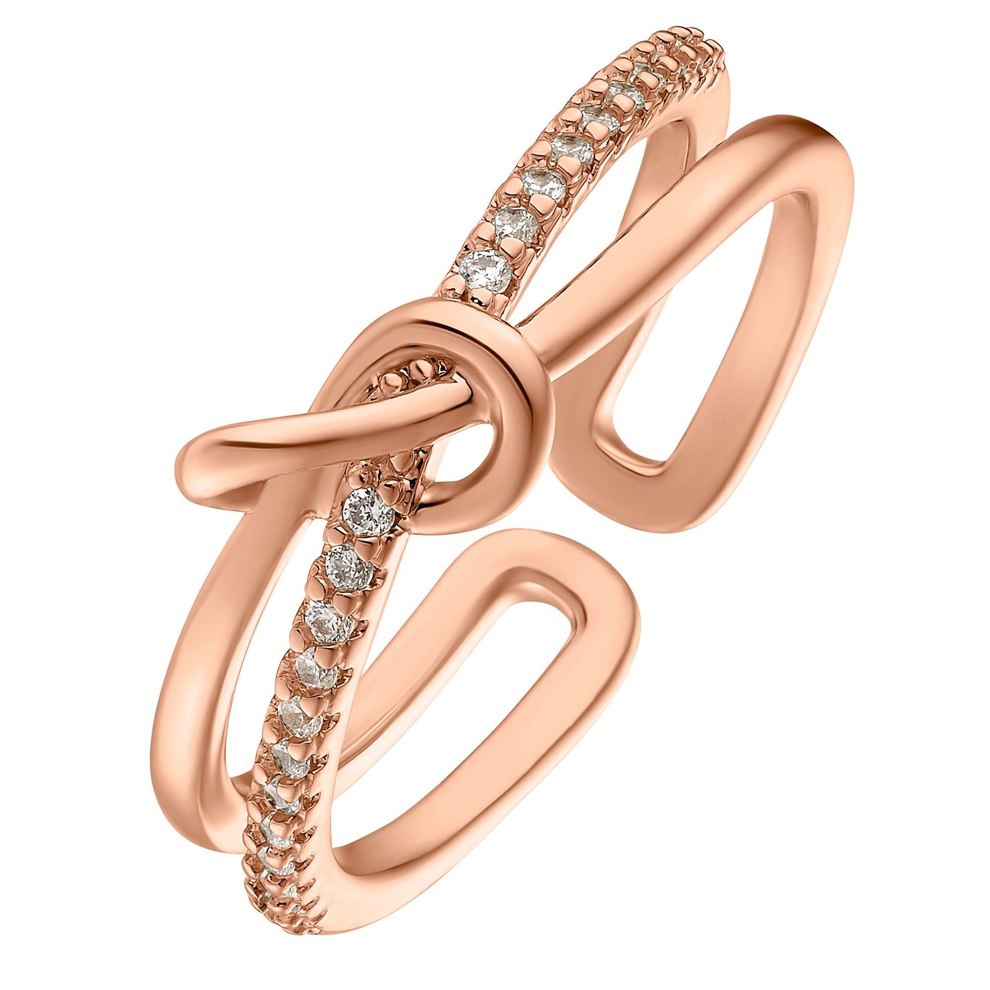 Image of Zina Silberfarben Poliert Damen Goldrosa 50