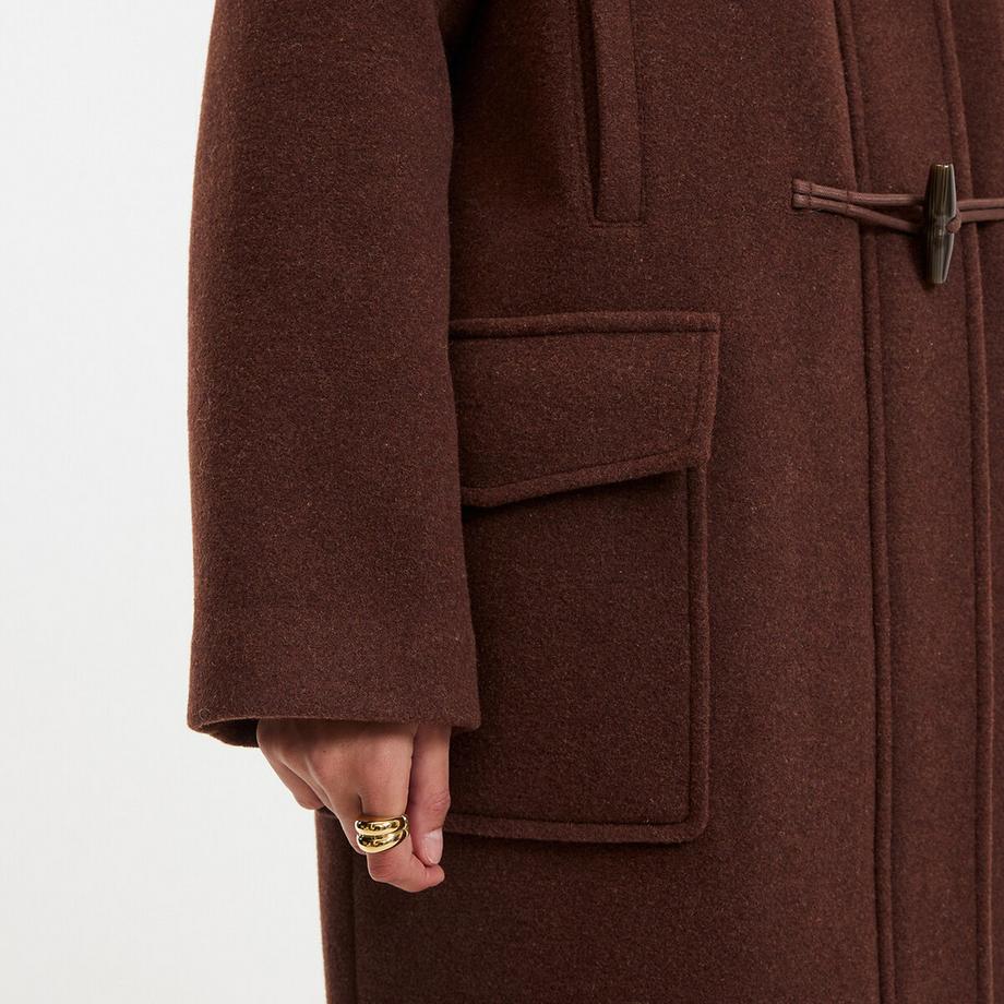 La Redoute Collections Long Duffle-coat à Capuche  