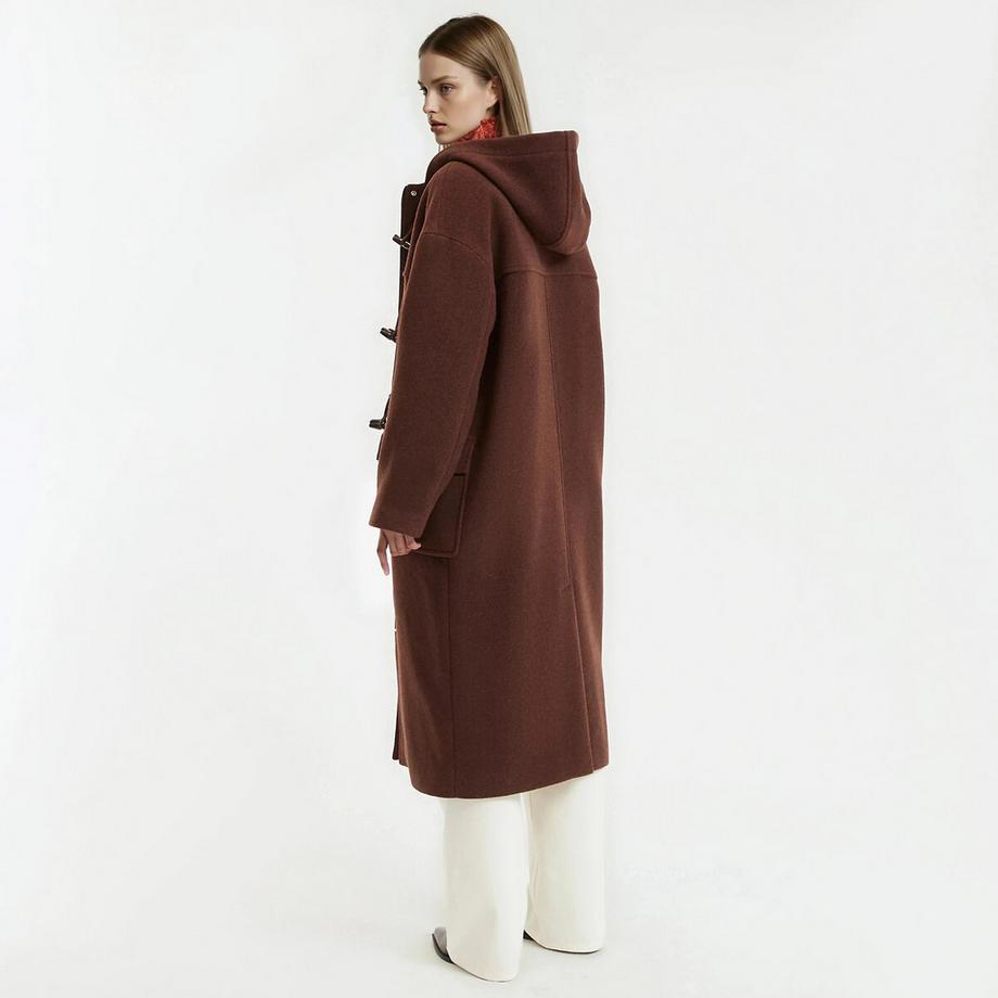 La Redoute Collections Long Duffle-coat à Capuche  