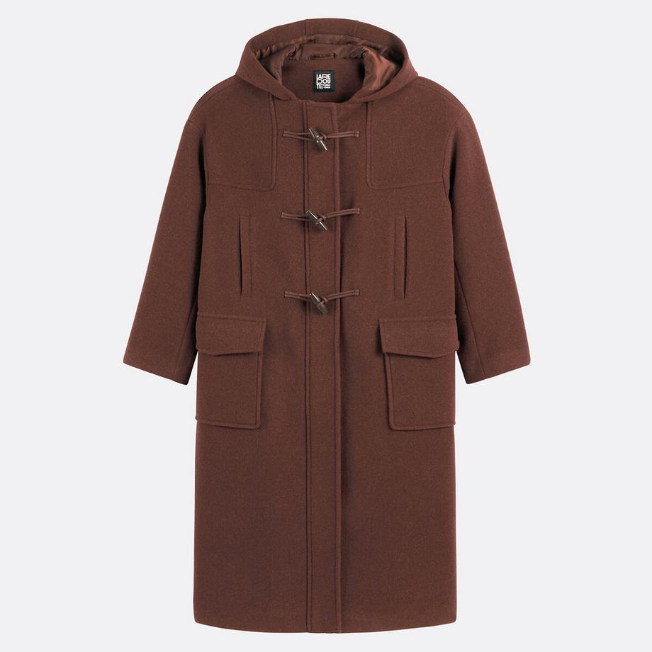 La Redoute Collections Long Duffle-coat à Capuche  