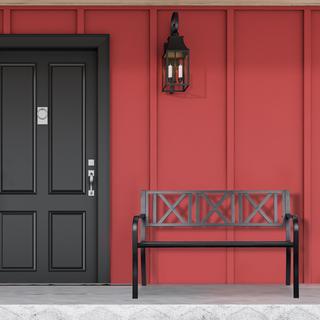 Northix Panchina da giardino in metallo  