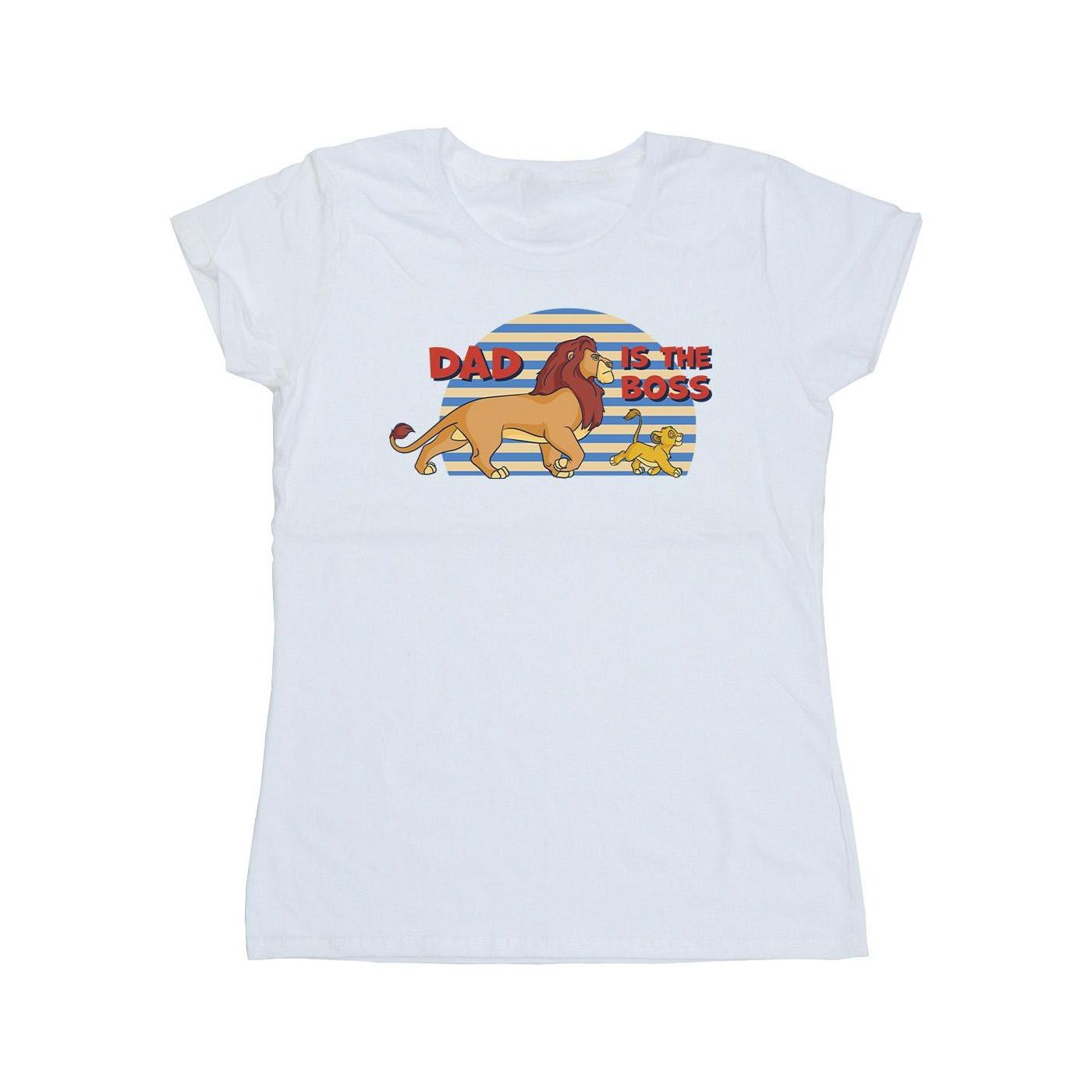 Image of The Lion King Dad Boss Tshirt Damen Weiss M