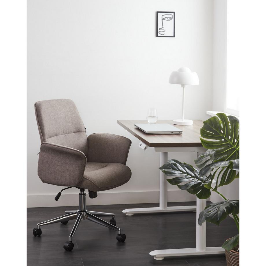 Beliani Chaise de bureau en Tissu Moderne RAVISHING  