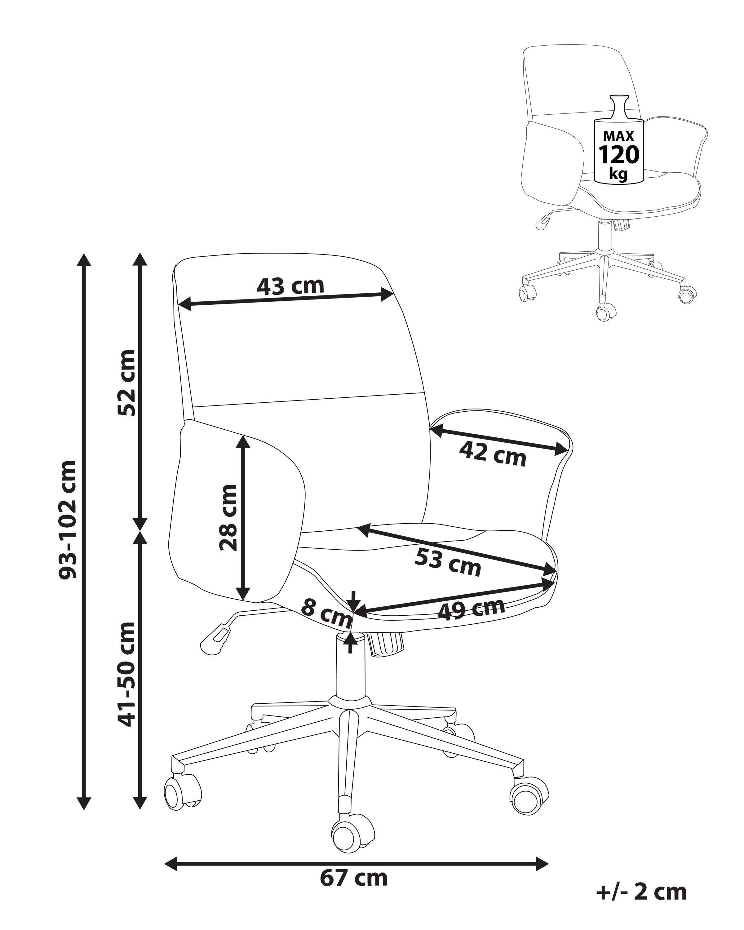 Beliani Chaise de bureau en Polyester Moderne RAVISHING  