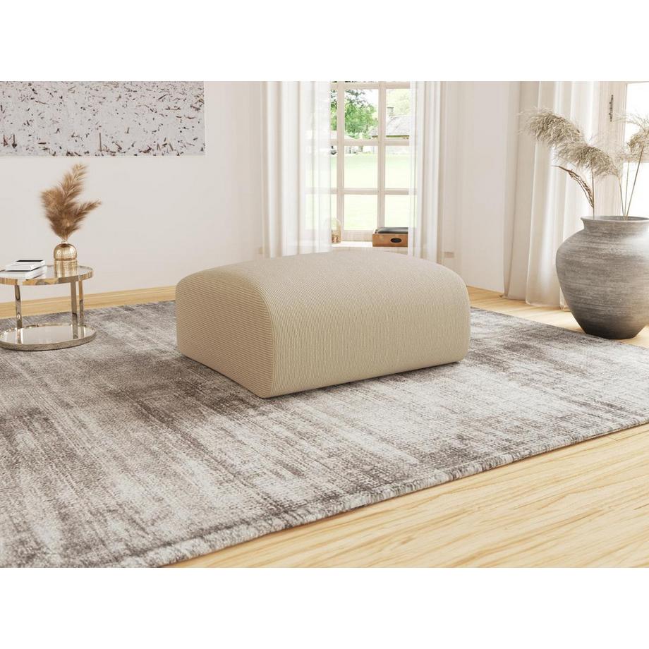 Maison Céphy Hocker - Strukturstoff - Beige - POGNI von Maison Céphy  