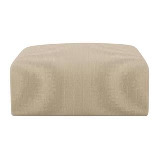 Maison Céphy Pouf en tissu texturé beige POGNI de Maison Céphy  