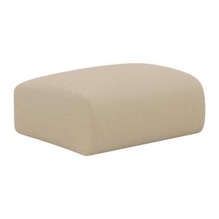 Maison Céphy Pouf en tissu texturé beige POGNI de Maison Céphy  