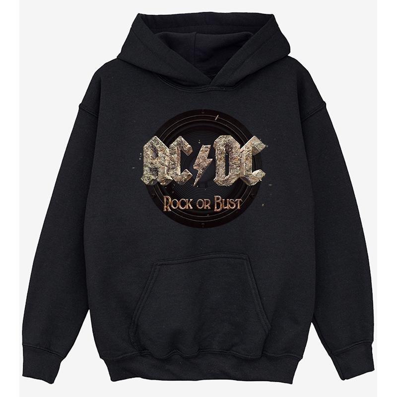 Image of Acdc Rock Or Bust Kapuzenpullover Mädchen Schwarz 140/146