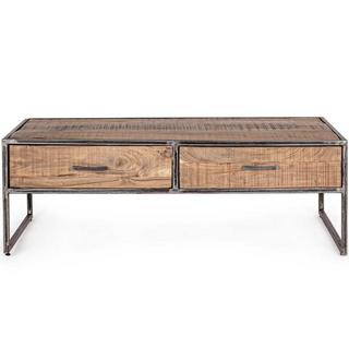 mutoni Table basse Elmer 2 tiroirs  