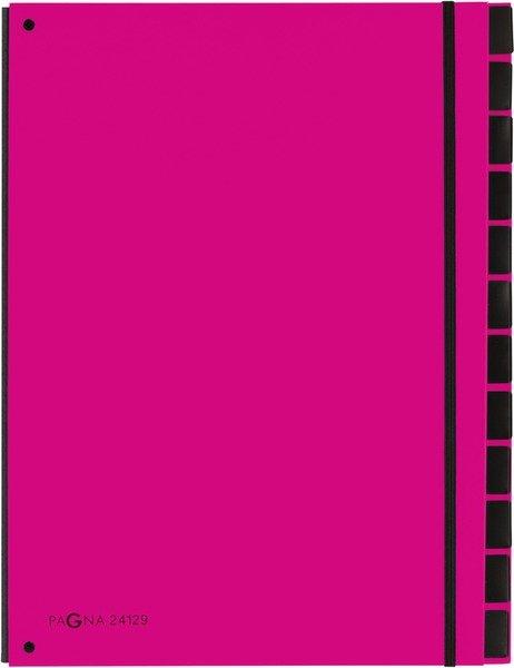 Image of PAGNA Pultordner Trend A4 24129-34 dunkelrosa 12 Fächer PAGNA Pultordner Trend A4 24129-34 dunkelrosa 12 Fächer