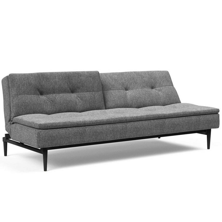 mutoni Bettsofa Dublexo Styletto Black Wood - Twist Charcoal  