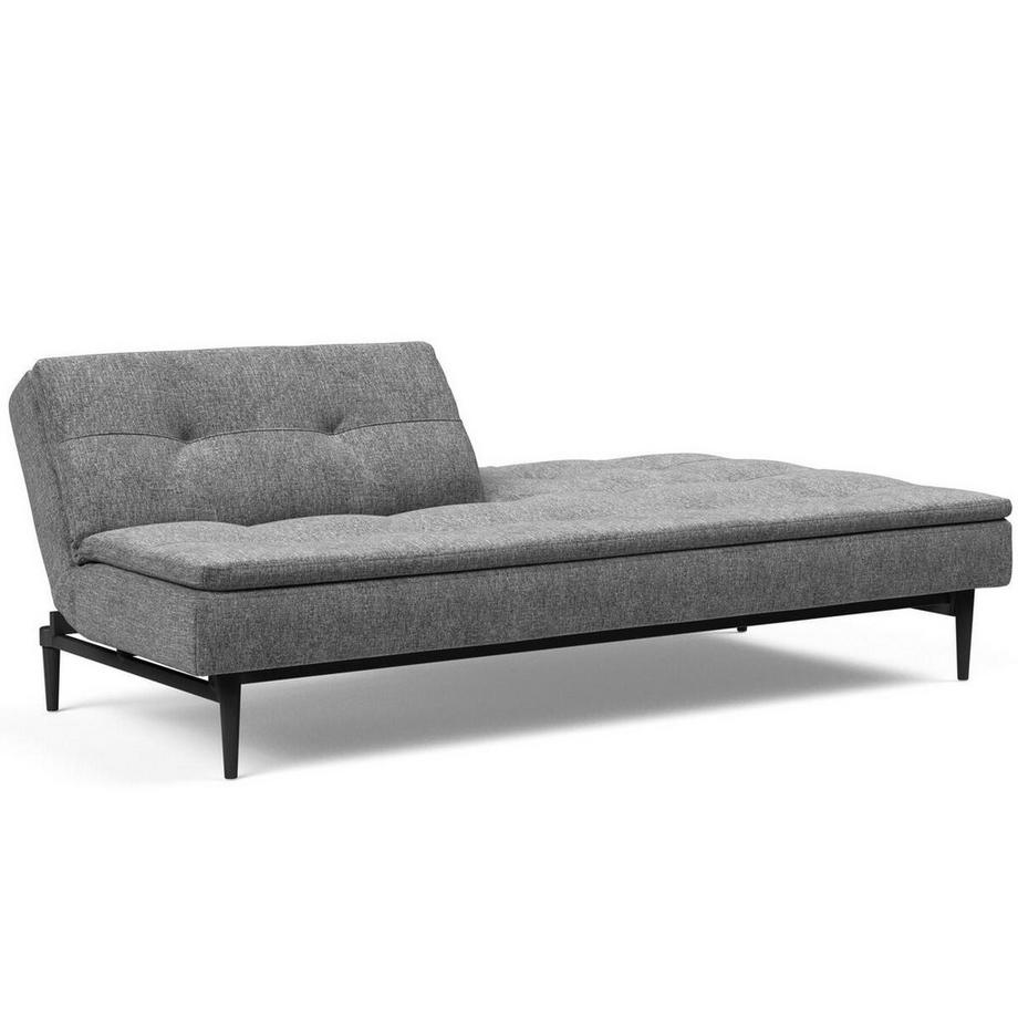 mutoni Bettsofa Dublexo Styletto Black Wood - Twist Charcoal  