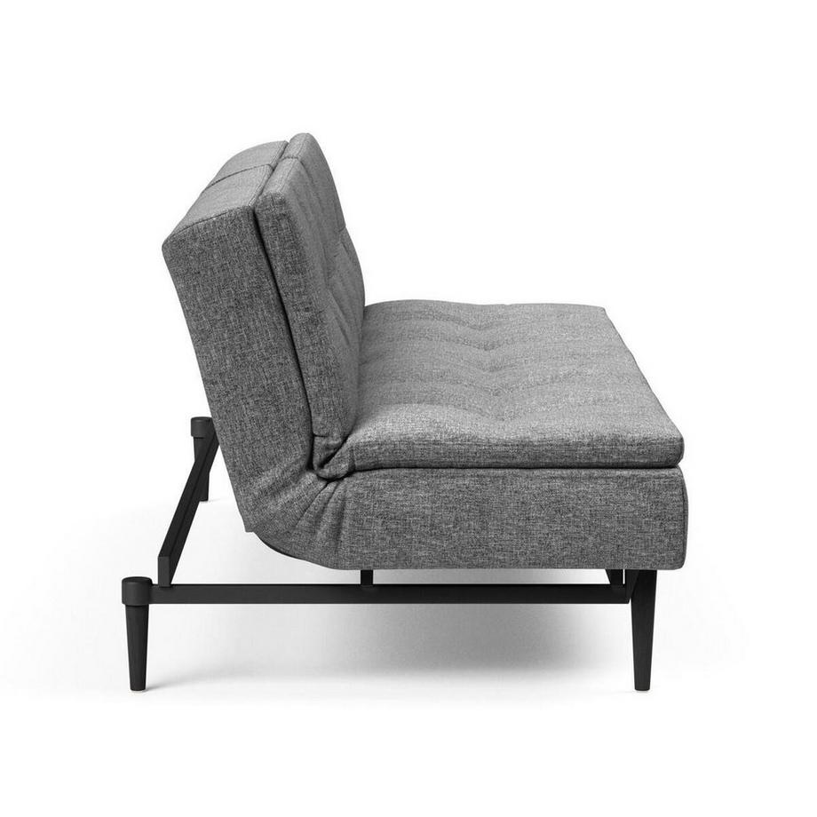 mutoni Bettsofa Dublexo Styletto Black Wood - Twist Charcoal  
