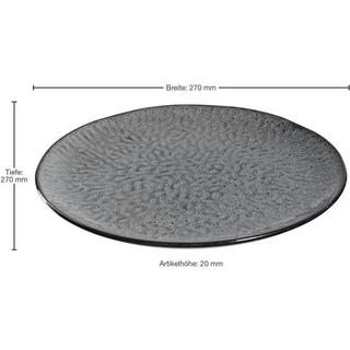 LEONARDO Speiseteller Matera Ø 27 cm, 6 Stück, Anthrazit  