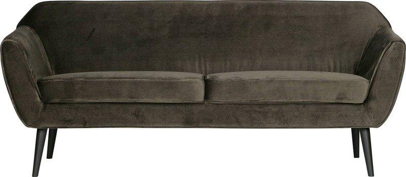 Image of Sofa Rocco Samt warmgrün 187 Sofa Rocco Samt warmgrün 187
