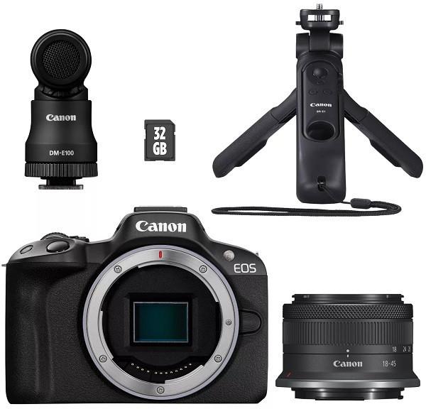 Canon  Canon EOS R50 Kit Créateur de Contenu Noir 