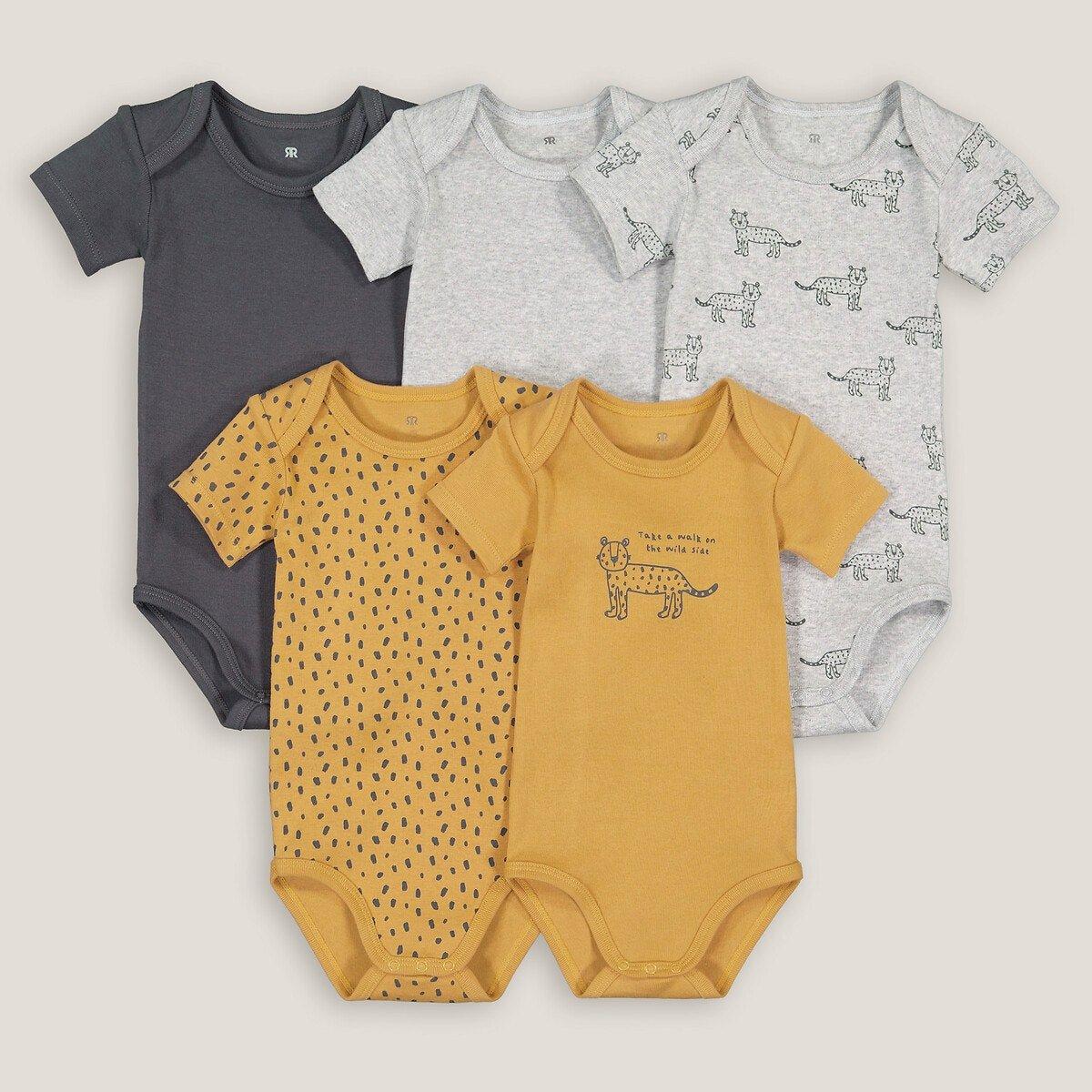 Image of 5er-pack Kurzärmelige Bodys Unisex Grau 18M