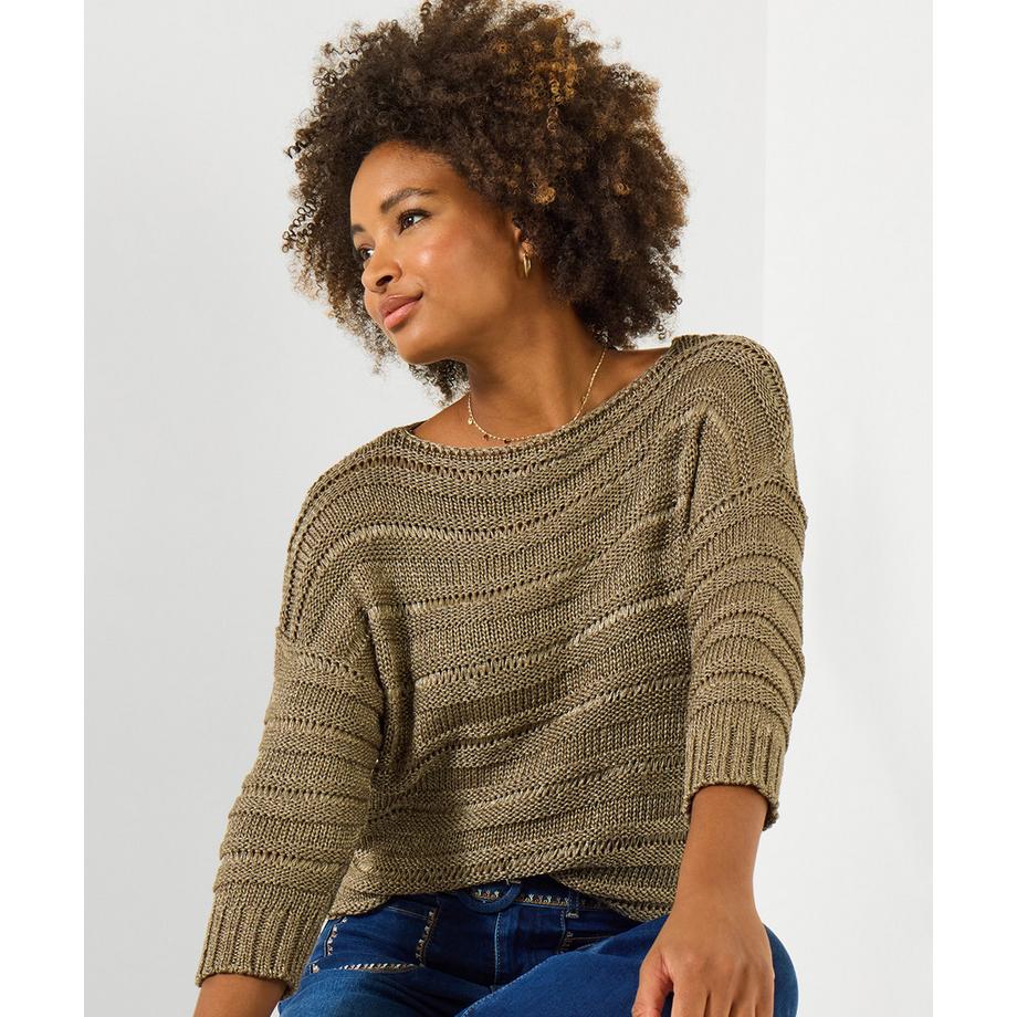 Joe Browns Pullover U-Boot-Ausschnitt Ajourmuster  