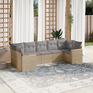 VidaXL set divano da giardino Polirattan  