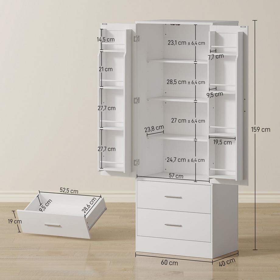 HOMCOM Küchenschrank  