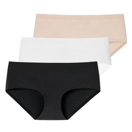 Schiesser  Invisible Cotton lot de 3 - Culottes pantys 