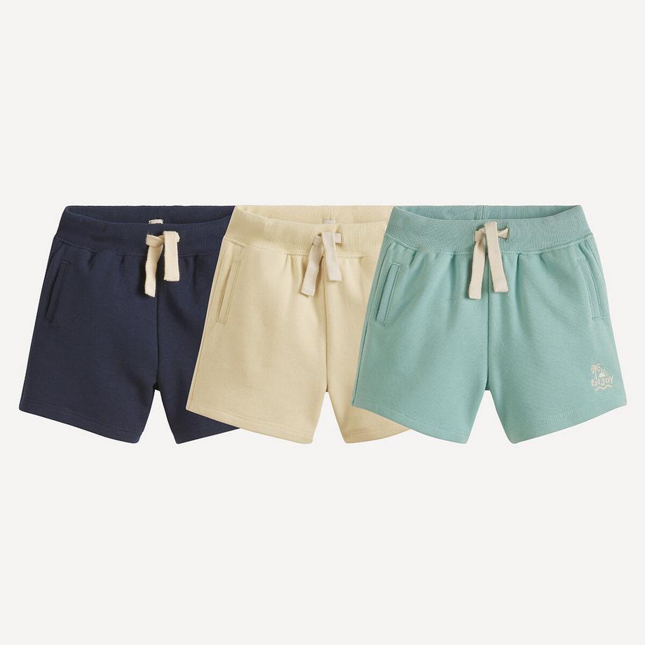 La Redoute Collections  3er-Pack Shorts aus Sweatware 