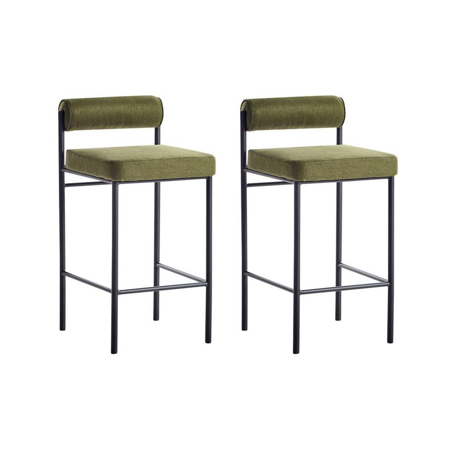 Set di 2 sedie alte en Tessuto  AMAYA