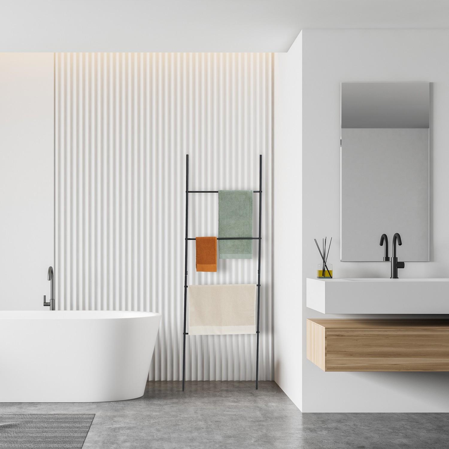 Northix Porte-serviettes échelle à 4 échelons  