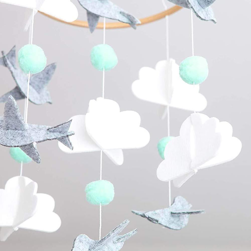 Activity-board  Mobiles Baby-Windspiel, mobile Babybett-Glocke Holz 