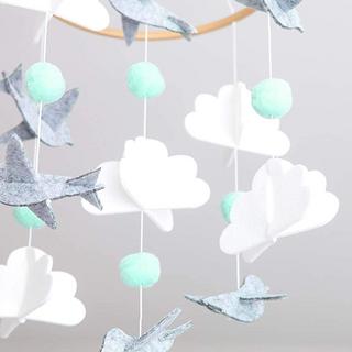 Activity-board  Mobiles Baby-Windspiel, mobile Babybett-Glocke Holz 